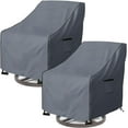 Outdoor Swivel Lounge Chair Cover 2 Pack,Heavy Duty 100 Waterproof