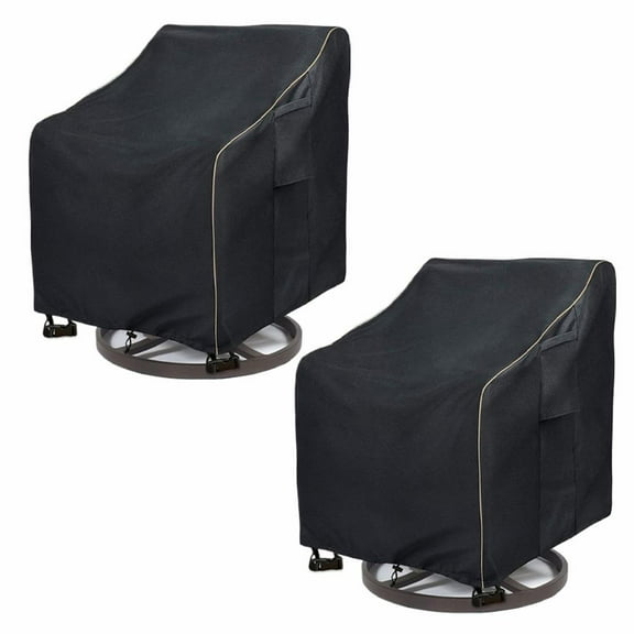 Outdoor Swivel Lounge Chair Cover 2 Pack,Rotating Chair Dust Cover,Waterproof Heavy Duty Outdoor Chair Cover,30 W x 34D x 38.5 H inches Patio Furniture Cover for Swivel Patio Lounge Chair