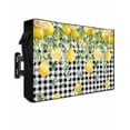 thumbnail image 1 of Outdoor TV Cover 30 to 32 Inch Weatherproof, Gingham Farmhouse Waterproof TV Screen Protector for Outside Decor with Zipper and Pocket 30"L x 19"H&nbsp; , Lemon Black White Plaid Leaves Yellow Black, 1 of 7