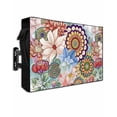 thumbnail image 1 of Outdoor TV Cover 30 to 32 Inch Weatherproof, Multicolor Boho Floral Waterproof TV Screen Protector for Outside Decor with Zipper and Pocket 30"L x 19"H&nbsp; , Vintage Watercolor Flowers, 1 of 7