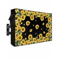 thumbnail image 1 of Outdoor TV Cover 30 to 32 Inch Weatherproof, Vintage Flowers Floral Print Waterproof TV Screen Protector for Outside Decor with Zipper and Pocket 30"L x 19"H&nbsp; , Black, 1 of 7