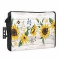thumbnail image 1 of Outdoor TV Cover 30 to 32 Inches, Sunflower Butterfly Bee Flower Farm Wood Grain Waterproof and Weatherproof TV Cover with Remote Control Pocket, Flat Screen TV Cover Protector for Outside TV, 1 of 6