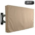 thumbnail image 1 of Outdoor TV Cover 30" to 32" inches Universal Weatherproof Protector - Brown, 1 of 8