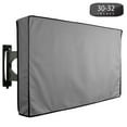thumbnail image 1 of Outdoor TV Cover 30" to 32" Inches Universal Weatherproof Protector - Grey, 1 of 7