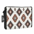thumbnail image 1 of Outdoor TV Cover 36 to 39 Inches, Red Grey Aztec Ethnic Southwestern Native Geometric Waterproof and Weatherproof TV Cover with Remote Control Pocket, Flat Screen TV Cover Protector for Outside TV, 1 of 6