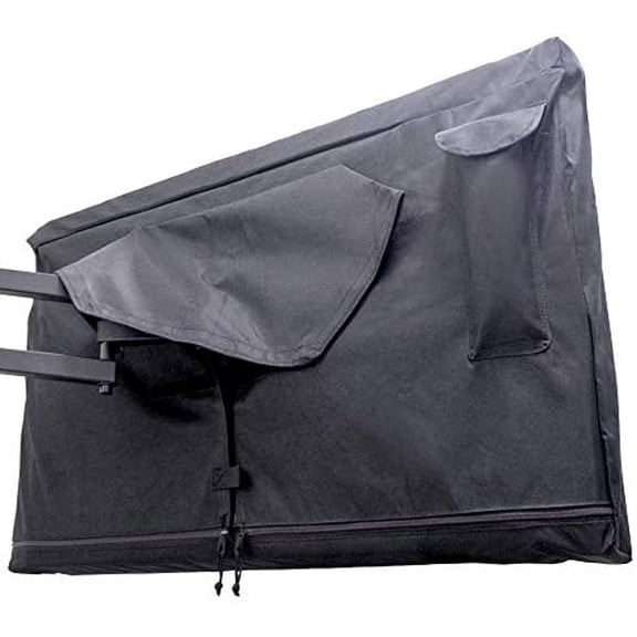 Outdoor TV Cover 40, 42, 43 inch -WITH ZIPPER, Weatherproof, Waterproof 360 degrees protection, Soft Non Scratch Interior - Black