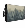 thumbnail image 1 of Outdoor TV Cover 40 to 43 Inch Weatherproof, Green Rustic Misty Forests Waterproof TV Screen Protector for Outside Decor with Zipper and Pocket 40"L x 25"H , Gorillas Silhouette, 1 of 7