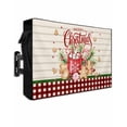 thumbnail image 1 of Outdoor TV Cover 40 to 43 Inch Weatherproof, Merry Christmas Waterproof TV Screen Protector for Outside Decor with Zipper and Pocket 40"L x 25"H , Vintage Christmas Decorations Plaid, 1 of 7