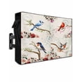 thumbnail image 1 of Outdoor TV Cover 40 to 43 Inch Weatherproof, Vintage Birds Flower Waterproof TV Screen Protector for Outside Decor with Zipper and Pocket 40"L x 25"H , Farmhouse Spring Flower, 1 of 7