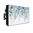 thumbnail image 1 of Outdoor TV Cover 48 to 50 Inch Weatherproof, Blue Eucalyptus Leaf Waterproof TV Screen Protector for Outside Decor with Zipper and Pocket 48"L x 30"H , Botanical Winter Floral White, 1 of 7