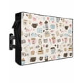 thumbnail image 1 of Outdoor TV Cover 48 to 50 Inch Weatherproof, Cartoon Coffee Waterproof TV Screen Protector for Outside Decor with Zipper and Pocket 48"L x 30"H , Gift for Coffee Lover, 1 of 7