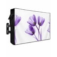 thumbnail image 1 of Outdoor TV Cover 48 to 50 Inch Weatherproof, Modern Abstract Tulip Flower Waterproof TV Screen Protector for Outside Decor with Zipper and Pocket 48"L x 30"H , Violet Purple, 1 of 7