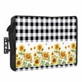 thumbnail image 1 of Outdoor TV Cover 48 to 50 Inches, Farmhouse Sunflowers Country Retro Black And White Plaid Waterproof TV Cover with Remote Control Pocket, Flat Screen TV Cover Protector for Outside TV, 1 of 6