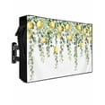 thumbnail image 1 of Outdoor TV Cover 52 to 55 Inch Weatherproof, Tropical Waterproof TV Screen Protector for Outside Decor with Zipper and Pocket 52"L x 30"H , Lemon Leaf Fruit Yellow Green, 1 of 7