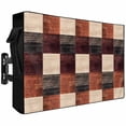 thumbnail image 1 of Outdoor TV Cover 52x30x4.5in, Modern Brown Beige Square Weatherproof TV Screen Protector with Zipper, Vintage Boho Abstract Art Outside Television Cover Fits Up to 52-55", 1 of 9