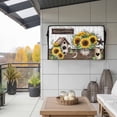 thumbnail image 1 of Outdoor TV Cover 52x30x4.5in, Rustic Retro Wood Plank Bird Weatherproof TV Screen Protector with Zipper, Country Bird Sunflower Pine Cone Outside Television Cover Fits Up to 52-55", 1 of 9