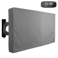thumbnail image 1 of Outdoor TV Cover 55" to 58" inches Universal Weatherproof Protector - Grey, 1 of 9