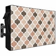 thumbnail image 1 of Outdoor TV Cover 58x37x4.5in, Geometric Morocco Lattice Plaid Weatherproof TV Screen Protector with Zipper, Retro Plaid Outside Television Cover Fits Up to 60-65", 1 of 9