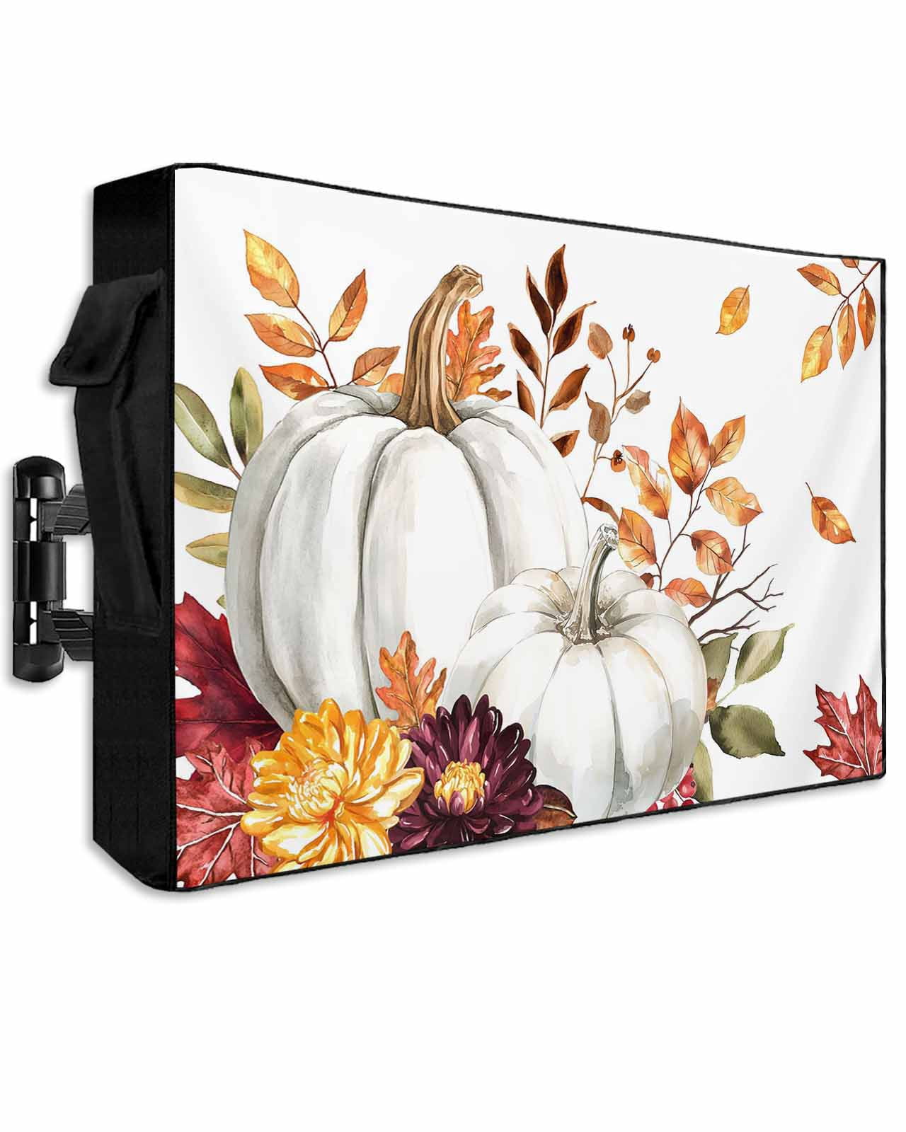 Fall Tv Screen Outdoor TV Cover 60 to 65 Inch Weatherproof, Boho Fall Thanksgiving ...