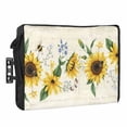 thumbnail image 1 of Outdoor TV Cover 60 to 65 Inches, Sunflower Butterfly Bee Flower Farm Beige Background Waterproof and Weatherproof TV Cover with Remote Control Pocket, Flat Screen TV Cover Protector for Outside TV, 1 of 6