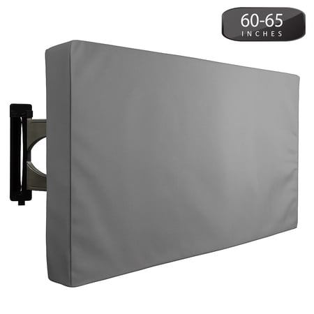 Outdoor TV Cover 60" to 65" inches Universal Weatherproof Protector - Grey