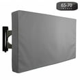 thumbnail image 1 of Outdoor TV Cover 65" to 70" Inches Universal Weatherproof Protector - Grey, 1 of 9