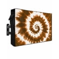 thumbnail image 1 of Outdoor TV Cover 70 to 75 Inch Weatherproof, Abstract Explosion Tie Dye Waterproof TV Screen Protector for Outside Decor with Zipper and Pocket 68"L x 42"H , Brown White, 1 of 7