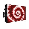 thumbnail image 1 of Outdoor TV Cover 70 to 75 Inch Weatherproof, Abstract Explosion Tie Dye Waterproof TV Screen Protector for Outside Decor with Zipper and Pocket 68"L x 42"H , Red White, 1 of 7
