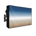 thumbnail image 1 of Outdoor TV Cover 70 to 75 Inch Weatherproof, Blue Khaki Retro Gradient Waterproof TV Screen Protector for Outside Decor with Zipper and Pocket 68"L x 42"H , Abstract Watercolor, 1 of 7