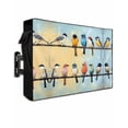 thumbnail image 1 of Outdoor TV Cover 70 to 75 Inch Weatherproof, Colorful Birds Waterproof TV Screen Protector for Outside Decor with Zipper and Pocket 68"L x 42"H , Blue Teal Yellow Red, 1 of 7