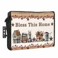 thumbnail image 1 of Outdoor TV Cover 70 to 75 Inches, Bless This Home Farmhouse Country Star Barn Bucket Berry Waterproof TV Cover with Remote Control Pocket, Flat Screen TV Cover Protector for Outside TV, 1 of 6