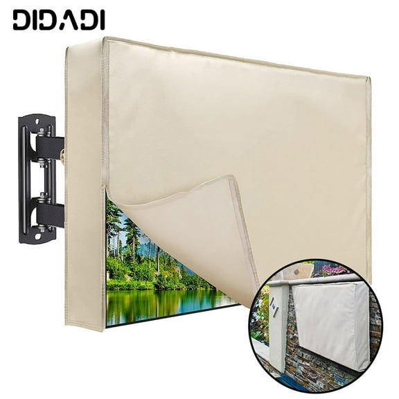 Outdoor TV Cover DIDADI Waterproof Weatherproof TV Cover with Zipper Open  600D Oxford Heavy Duty TV Protector Dustproof  TV Screen Covers for 30-32 inch LED, LCD, OLED Flat Screen TVs