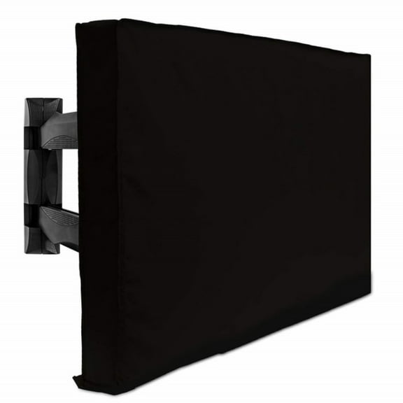 Outdoor TV Cover LED Flat Screen Television Protector Black 52" 55"