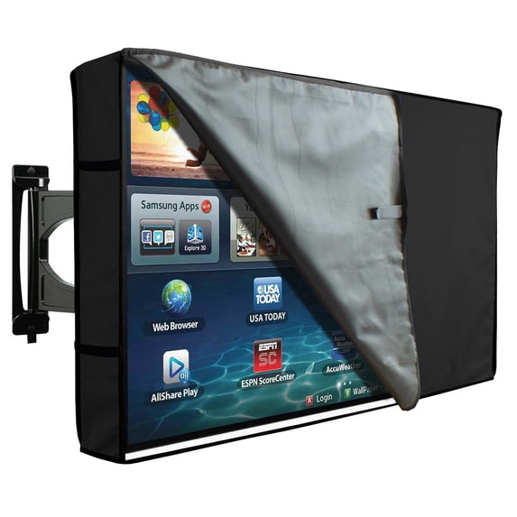 Outdoor TV Cover for 30'' - 32'' Inches With Clear Front Universal Weatherproof Protector