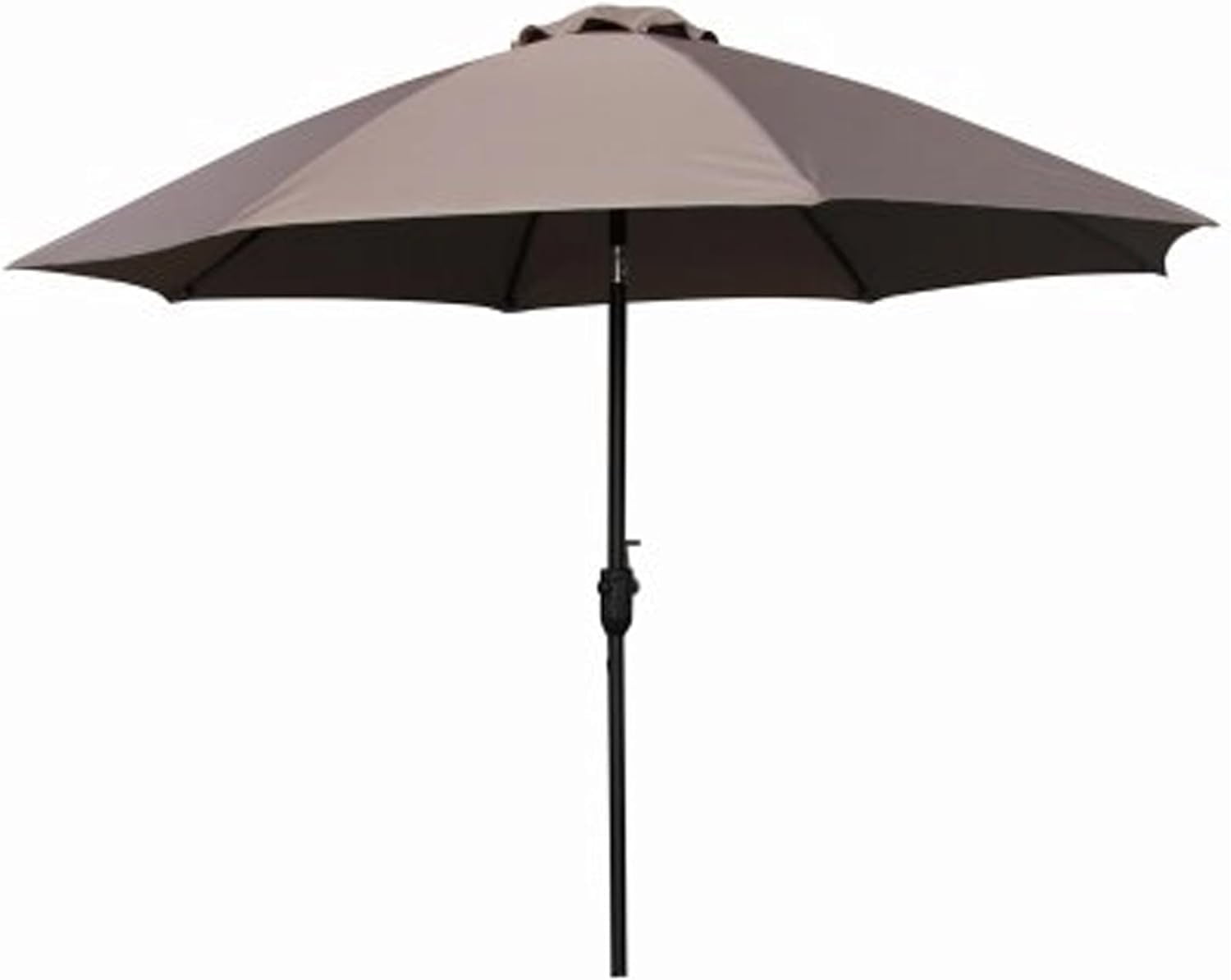 Outdoor Table Canopy Umbrella Beach Sun Shade with Crank Lift and Auto