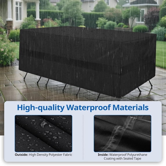 Outdoor Table And Chair Covers Waterproof Windproof Patio Furniture Protector Set for Table Chair Sofa Yard Balcony Porch Garden Storage Cover Backyard Deck Patio Porch Home Backyard Deck Patio Gift