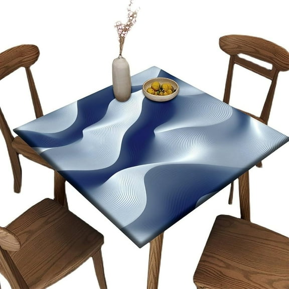 Outdoor Table Cloth Square, Abstract Geometric Pattern Printed on Stain Resistant Table Cover Square, Great for Thanksgiving Feast Holiday Meals, Fit for 36" x 36" Square Tables
