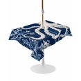 thumbnail image 1 of Outdoor Table Cloth with Umbrella Hole and Zipper, Beige Octopus Coastal Waterproof Rectangle Tablecloth 54"x80", Navy Blue Nautical Ocean Coral Washable Table Cover for Outside Party Patio Picnic, 1 of 8