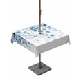 thumbnail image 1 of Outdoor Table Cloth with Umbrella Hole and Zipper, Blue Eucalyptus Leaves Waterproof Square Tablecloth 54"x54", Summer Botanical Weeping Washable Table Cover for Outside Party Patio Picnic, 1 of 8