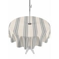 thumbnail image 1 of Outdoor Table Cloth with Umbrella Hole and Zipper, Blue Striped Waterproof Round Tablecloth 54 Inch, Modern Farmhouse Stripes Rustic Washable Table Cover for Outside Party Patio Picnic, 1 of 8