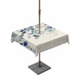 thumbnail image 1 of Outdoor Table Cloth with Umbrella Hole and Zipper, Blue Teal Eucalyptus Leaves Waterproof Square Tablecloth 54"x54", Watercolor Vintage Botanical Washable Table Cover for Outside Party Patio Picnic, 1 of 8
