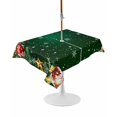 thumbnail image 1 of Outdoor Table Cloth with Umbrella Hole and Zipper,Christmas Green Waterproof Rectangle Tablecloth 60"x102",Winter Gold Star Red Xmas Balls Snowflake Table Cover for Outside Party Patio Picnic, 1 of 8
