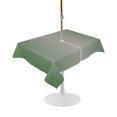 thumbnail image 1 of Outdoor Table Cloth with Umbrella Hole and Zipper, Green Grey Ombre Waterproof Rectangle Tablecloth 54"x80", Modern Gradient Abstract Art Washable Table Cover for Outside Party Patio Picnic, 1 of 8