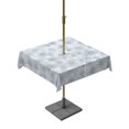 thumbnail image 1 of Outdoor Table Cloth with Umbrella Hole and Zipper, Grey Snowflake Waterproof Square Tablecloth 54"x54", Christmas Snowflake Gray White Washable Table Cover for Outside Party Patio Picnic, 1 of 8