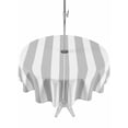 thumbnail image 1 of Outdoor Table Cloth with Umbrella Hole and Zipper, Grey Striped Waterproof Round Tablecloth 54 Inch, Modern Farmhouse Gray White Stripes Washable Table Cover for Outside Party Patio Picnic, 1 of 8