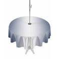 thumbnail image 1 of Outdoor Table Cloth with Umbrella Hole and Zipper, Navy Blue Ombre Waterproof Round Tablecloth 60 Inch, Blue White Gradient Modern Abstract Art Washable Table Cover for Outside Party Patio Picnic, 1 of 8