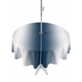 thumbnail image 1 of Outdoor Table Cloth with Umbrella Hole and Zipper, Ombre Dark Blue Waterproof Round Tablecloth 54 Inch, Gradient White Abstract Minimalist Stripe Washable Table Cover for Outside Party Patio Picnic, 1 of 8