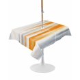 thumbnail image 1 of Outdoor Table Cloth with Umbrella Hole and Zipper, Orange Gray White Waterproof Rectangle Tablecloth 60"x102", Farmhouse Abstract Ombre Texture Washable Table Cover for Outside Party Patio Picnic, 1 of 8
