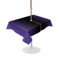 thumbnail image 1 of Outdoor Table Cloth with Umbrella Hole and Zipper, Purple Black Ombre Waterproof Rectangle Tablecloth 54"x80", Gradient Contemporary Abstract Art Washable Table Cover for Outside Party Patio Picnic, 1 of 8