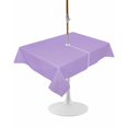 thumbnail image 1 of Outdoor Table Cloth with Umbrella Hole and Zipper, Purple Waterproof Rectangle Tablecloth 54"x80", Modern Pure Lavender Purple Washable Table Cover for Outside Party Patio Picnic, 1 of 8